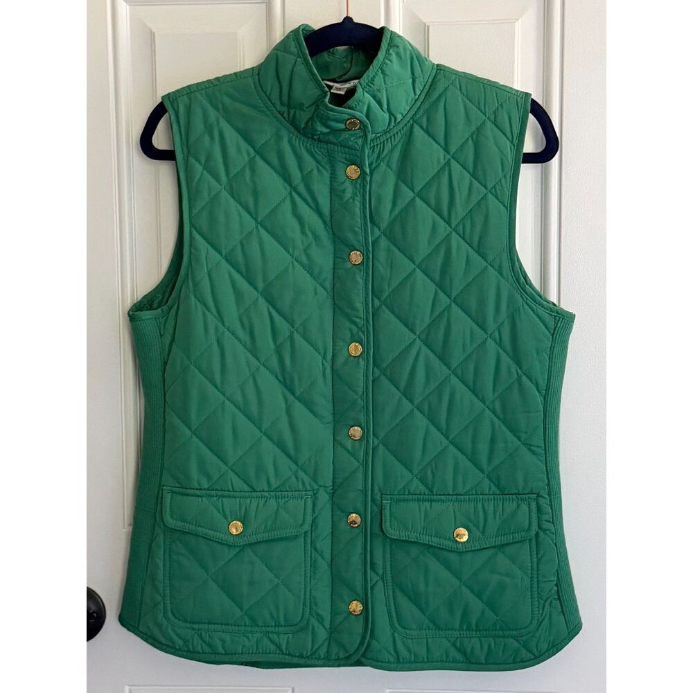 Max Studio Women's Quilted Green Vest size M